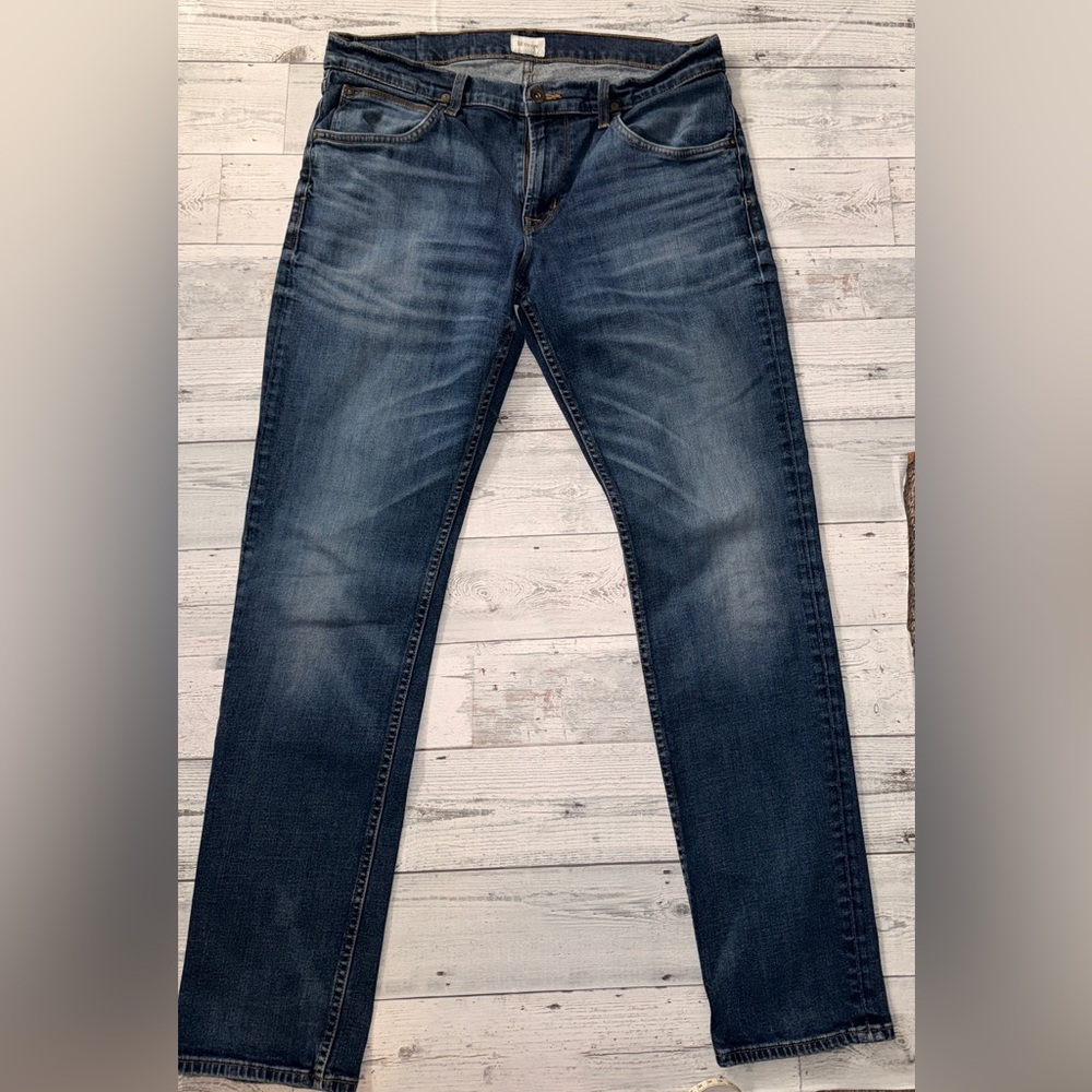 Hudson Jeans Men's Slim Straight Faded Blue Denim